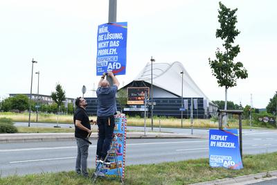 Wahlplakate - Kommunalwahlen 2025 NRW-stock-photo