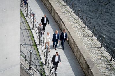 ARD-Hauptstadtstudio, Sommerinterview, AfD, Vorsitzende, Alice Weidel-stock-foto