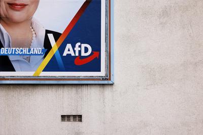 Wahlplakat der AfD-stock-foto