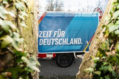 AfD Landesparteitag Berlin-stock-foto