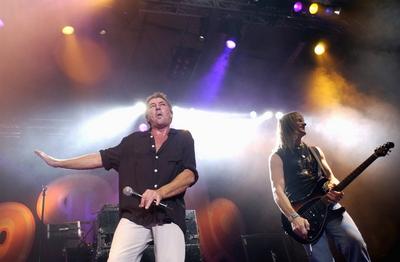 1/ Konzert: Deep Purple, S?nger Ian Gillan & Gitarrist Steve Morse, Hard Rock, Bombastrock, HardRock, Saenger, Musik, Be-stock-foto