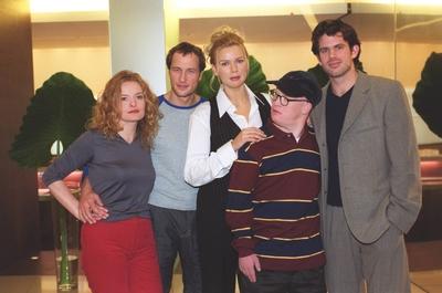 BOBBY ARD v l Margret V?lker Markus Kn?fken Veronica Ferres Bobby Brederlow Steffen Groth-stock-foto