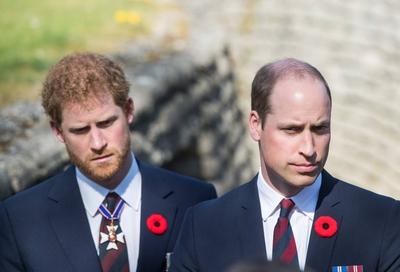 Bilder des Tages 09 04 2017 Vimy France The Prince of Wales The Duke of Cambridge Prince Harry-stock-photo