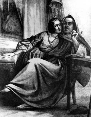 Bildnummer: 55861877  Datum: 03.07.2003  Copyright: imago/United ArchivesA caricature of Mme Hanska and Balzac after their marriage Moni Illustration kbdig 2003 hoch Pritchett V S (author) Novelist Balzac (book title) Balzac (Honore de) Page 231 Caricature Married Bildnummer 55861877 Date 03 07 2003 Copyright Imago United Archives a Caricature of Mme  and Balzac After their MARRIAGE Moni Illustration Kbdig 2003 vertical Pritchett V S author  Balzac Book Title Balzac Honore de Page 231 Caricature Married-stock-foto