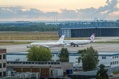 Sicherheitslandung Regierungsflieger-stock-foto