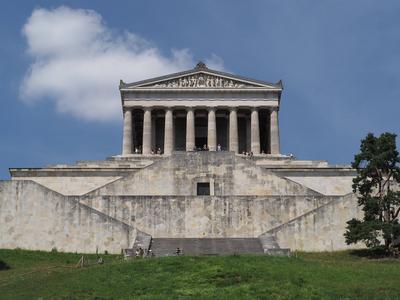 DONAUSTAUF, DEUTSCHLAND - CIRCA JUNI 2022: Walhalla Hall of Fame Tempel *** DONAUSTAUF, Germany Circa June 2022 Valhalla-stock-foto