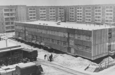 Dresden, historisch, Plätze, Straßen, Stadtteile, Wohngebiete: Stadtbezirk Ost, Leuben, Zamenhofstraße, Baustelle Dienst-stock-foto