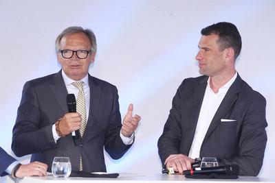 Werner E Klatten Vorsitzender des Aufsichtsrats Stiftung Deutsche Sporthilfe Dr. Michael Ilgner Vorsitzender des Vorstan-stock-foto