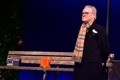 SchlossPark Theater Premiere* WINTERROSE J?rgen Heinrich Fototermin nach dem Theaterst?ck, SchlossParkTheater Premiere*-stock-foto