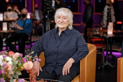 MDR - Riverboat. Schauspielerin Carmen Maja Antoni anl??lich der Aufzeichnung der MDR - Talkshow Riverboat am 27.09.202-stock-foto