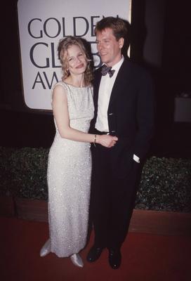 Kevin Bacon and Kyra Sedgwick Los Angeles.CA.USA. LIBRARY. Kevin Bacon and Kyra Sedgwick. Golden Globes. Mid 1990s. LMK-stock-foto