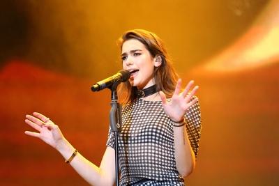 Dua Lipa beim Stars for Free Open Air Konzert am 27 August 2016 in der Kindl B?hne Wuhlheide in Ber-stock-foto