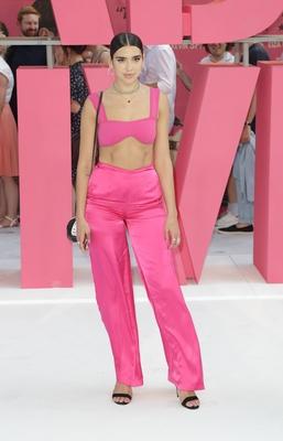 English singer Dua Lipa attends the Baby Driver UK Premiere held at Cineworld Leicester Square in L-stock-foto