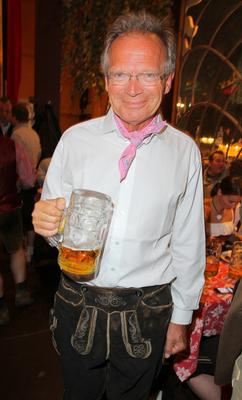 Oktoberfest 01.10.2012 Werner E. Klatten ( Manager, Constantin Medien AG; Deutsche Sporthilfe) im Festzelt - Hippodrom --stock-photo
