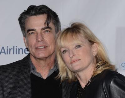 Peter Gallagher and Paula Wildash 8TH ANNUAL OSCAR WILDE HONORING THE IRISH IN FILM PRE ACADEMY AWARDS EVENT Beverly Hi-stock-foto