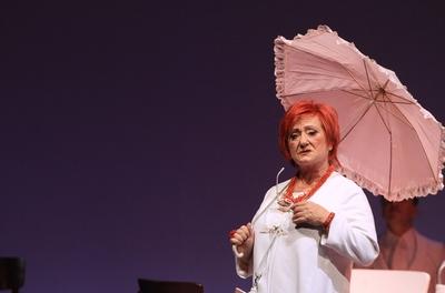 77/ Theater: Carmen-Maja Antoni, Immanuel Kant , im Berliner Ensemble, Probe, Fotoprobe, Schauspieler, Kultur, Buehne,-stock-photo