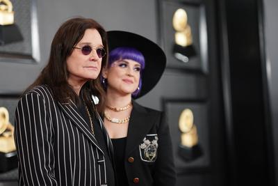 LOS ANGELES, CA - JANUARY 26: Ozzy Osbourne and Kelly Osbourne at the 62nd Grammy Awards at the Staples Center in Los An-stock-foto