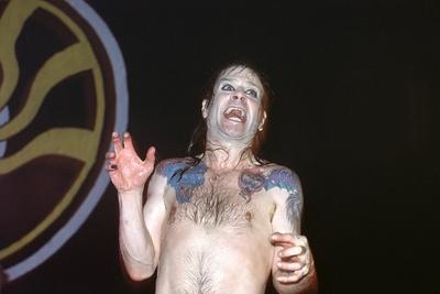 1/ Konzert 92: Ozzy Osbourne in dem Berliner Veranstaltungsort Neue Welt , Hard Rock, Heavy Metal, B?hne, Musik, nackte-stock-foto