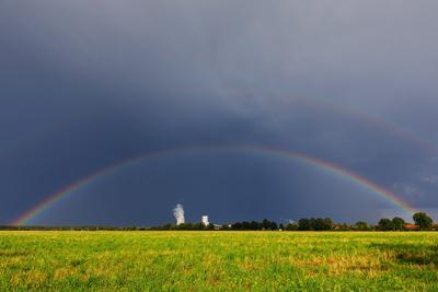 Regenwetter in Brandenburg-stock-foto