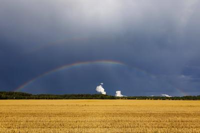 Regenwetter in Brandenburg-stock-foto