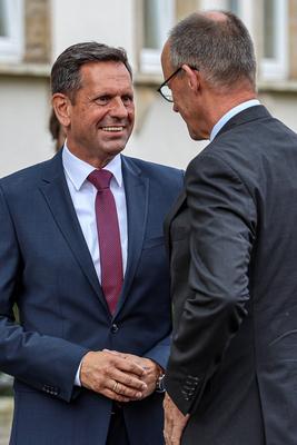 Antrittsbesuch von Bundeskanzler Friedrich Merz in Niedersachsen-stock-foto