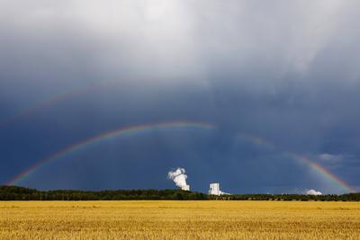 Regenwetter in Brandenburg-stock-foto