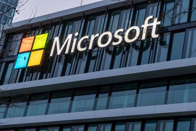 Microsoft Headquarters in Munich, The German Headquarters of Microsoft in Munich. Microsoft is the second largest marke-stock-foto