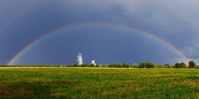 Regenwetter in Brandenburg-stock-foto