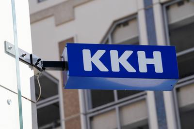 Symbolbild Logo Kaufmaennischen Krankenkasse KKH Symbolfoto Unternehmenslogo Kaufmaennischen Krankenkasse KKH Deutschlan-stock-foto