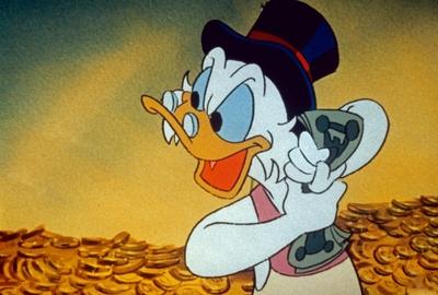 DuckTales aka Duck Tales Neues aus Entenhausen Zeichentrickserie 1987 1990 Portr?t Dagobert-stock-foto