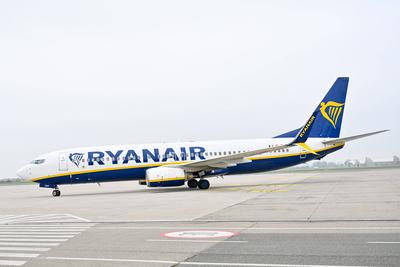Flughafen Linz, Linz Airport - Comeback Ryanair 08.11.2024, Linz Hoersching, AUT, Linz Airport - Comeback Ryanair, im Bi-stock-foto