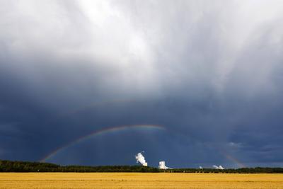 Regenwetter in Brandenburg-stock-foto
