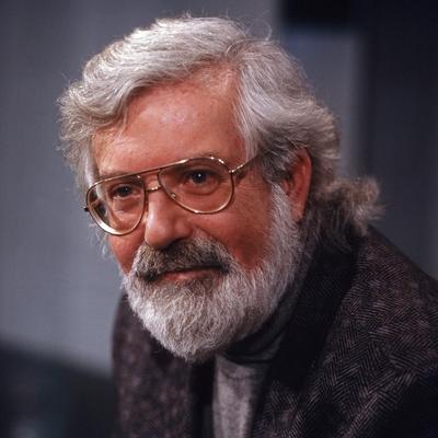 Der deutsche Schriftsteller Michael Ende, Deutschland 1990er Jahre. German author Michael Ende, Germany 1990s. UnitedAr-stock-foto
