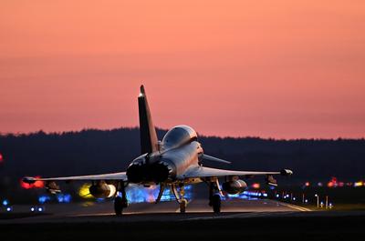 Politik, Bundeswehr, Taktisches Luftwaffengeschwader Neuburg 74 EUROFIGHTER-stock-foto