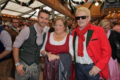 Florian Silbereisen Marianne S?gebrecht und Heino Wiesn Er?ffnung Festwiesn Volkfest Tracht-stock-foto