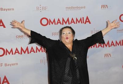 Marianne Saegebrecht Deutschlandpremiere von OMAMAMIA im Mathaeser Filmpalast in Muenchen. *** Marianne Saegebrecht Germ-stock-foto