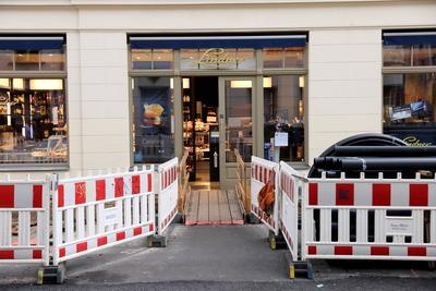 Sanierung Brandenburger Stra?e Potsdam-stock-foto