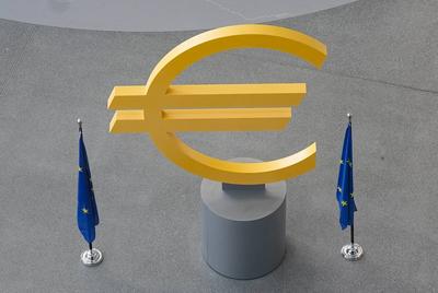 Symbolbild und Themenbild EURO Zeichen-stock-foto