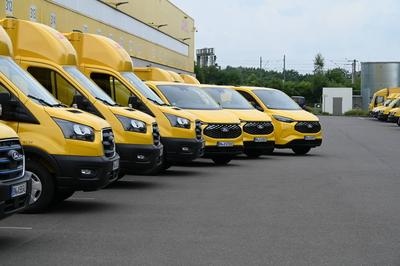 Ford Elektrofahrzeuge DHL Deutsche Post-stock-foto