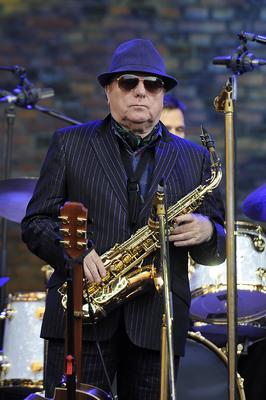 Van Morrison performing at Hampton Court Palace-stock-foto