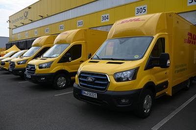 Ford Elektrofahrzeuge DHL Deutsche Post-stock-foto