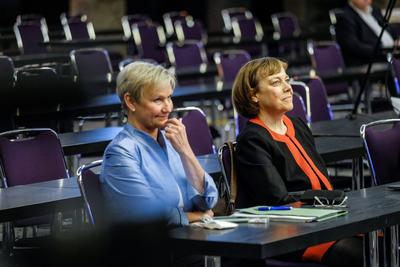 Die westfaelische Theologin Annette Kurschus ist neue Ratsvorsitzende der Evangelischen Kirche in Deutschland (EKD). Di-stock-photo
