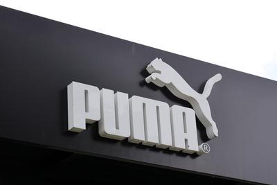 24.07.2023, Niederlande, Sportbekleidung, Hersteller, PUMA Store, Logo, Schriftzug, Niederlande *** 24 07 2023, Netherla-stock-photo