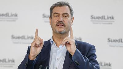 SuedLink: Auftakt der Bauarbeiten bei Oerlenbach-stock-foto