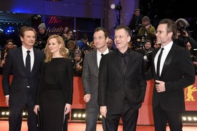 Colin Firth Laura Linney Jude Law director Michael Grandage and Guy Pearce attending the Genius p-stock-foto