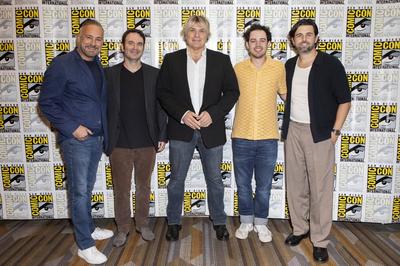 Ray Cost, Brandon Roberts, Simon Franglen, Mick Giacchino, Alexander Seaver-stock-foto