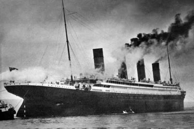 Am 15. April 2012 j?hrt sich zum 100. Mal der Untergang der Titanic - Die Titanic war ein Passagierschiff der britischen-stock-foto