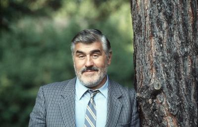 Mario Adorf (Schauspieler) 05/87 scha Mann Schauspiel Schauspieler Film Fernsehen TV Theater grauhaarig kurzhaarig Schn?-stock-foto