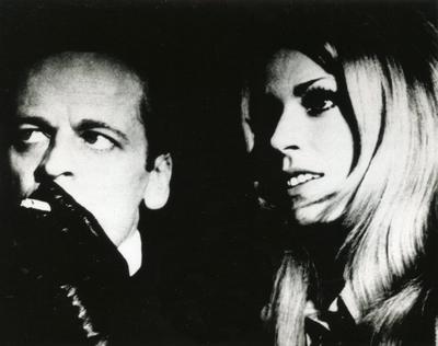 Actors Klaus Kinski and Christiane Kruger in the movie Double Face, Italy 1969 PUBLICATIONxNOTxINxITA-stock-foto