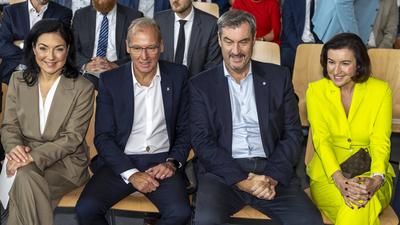 SuedLink: Auftakt der Bauarbeiten bei Oerlenbach-stock-foto